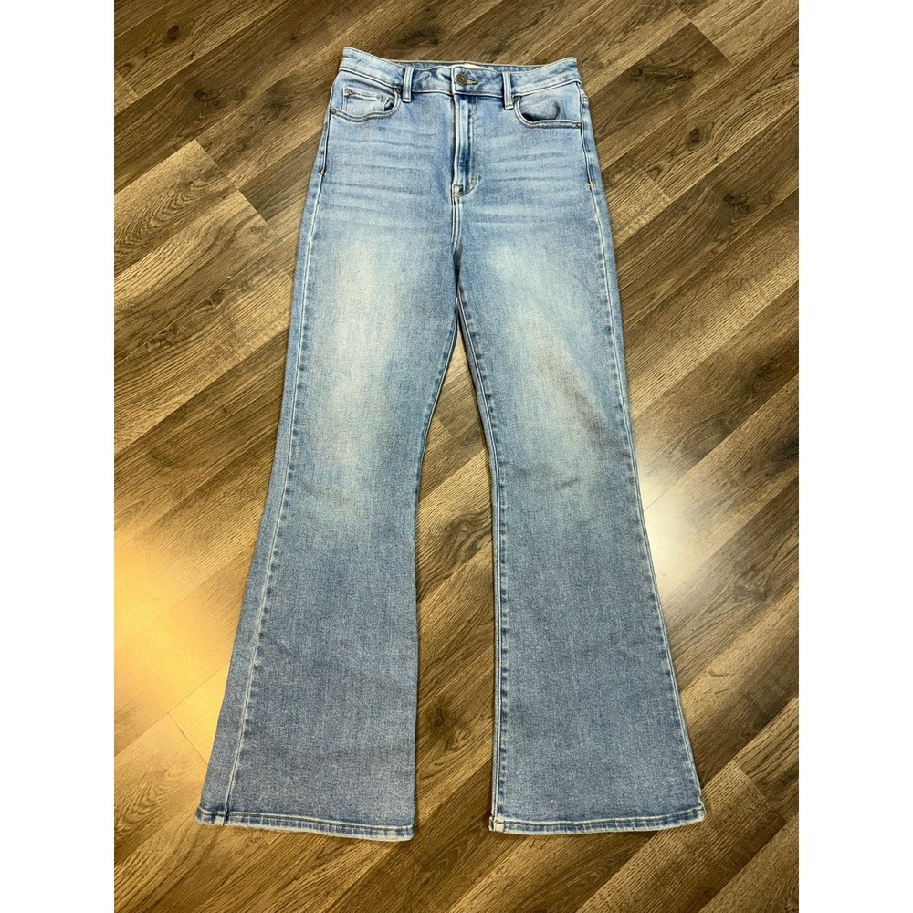 Hidden Jeans Los Angeles High Rise Flare Light Wash Denim HD3131-M Womens 28
